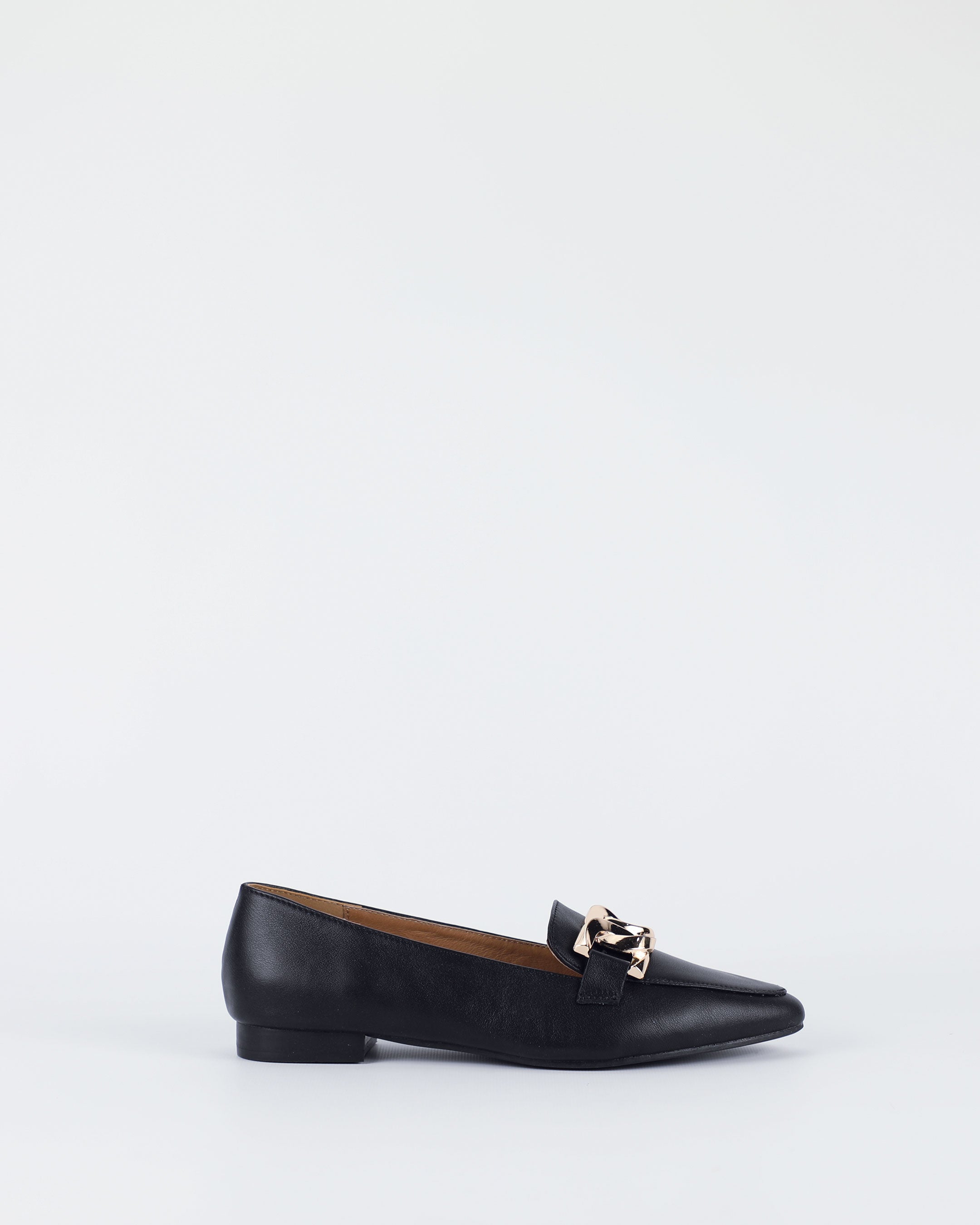 Acacia - Black leather loafer by BayLane