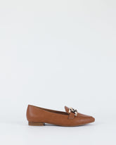 Acacia - Women's Tan leather loafer by BayLane