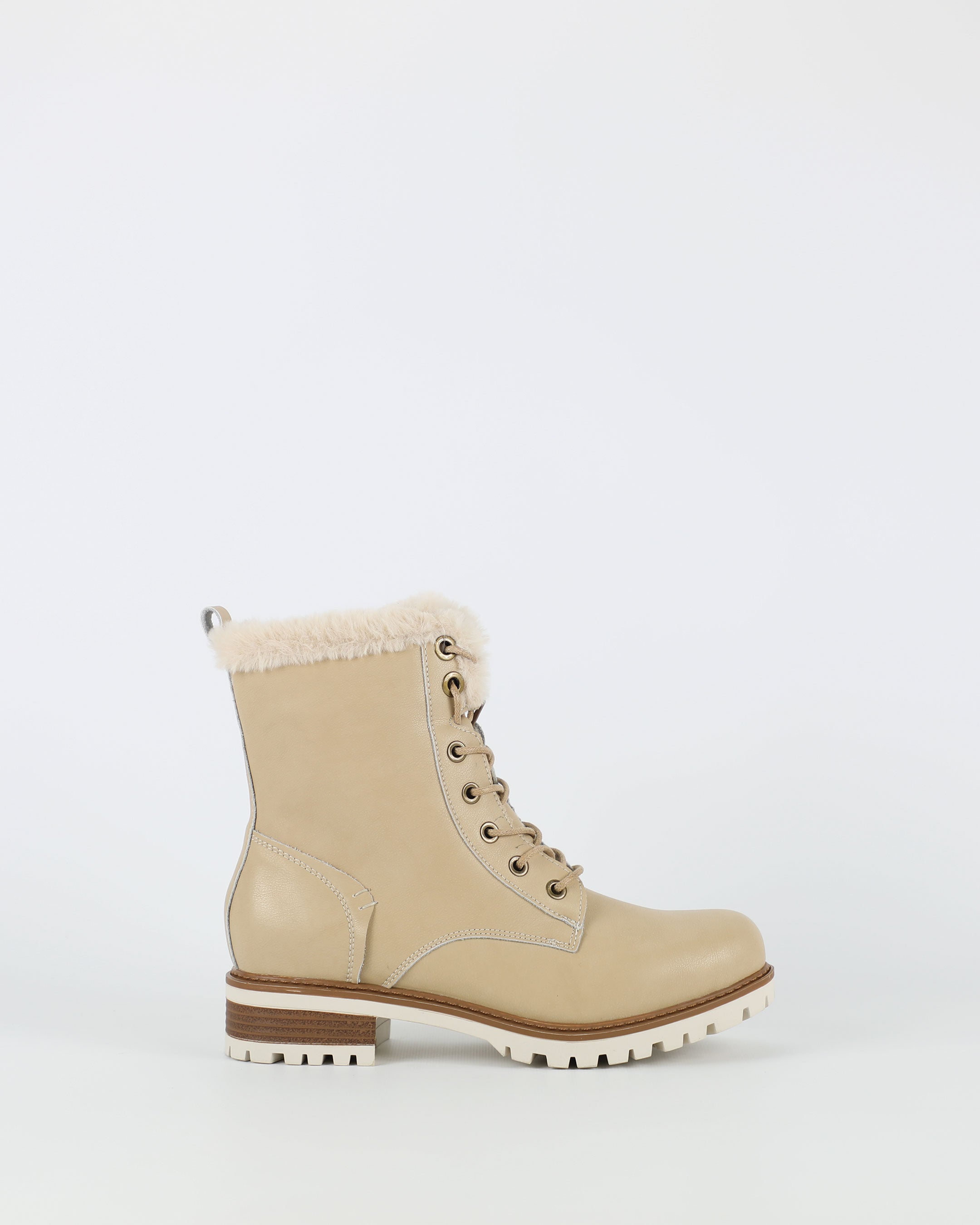 Ainslie - Women's Cream Mid-Calf Boot by BayLane