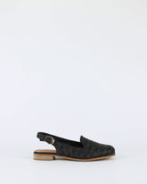 Blair – Women's Black Raffia Leather Shoe by Bay Lane