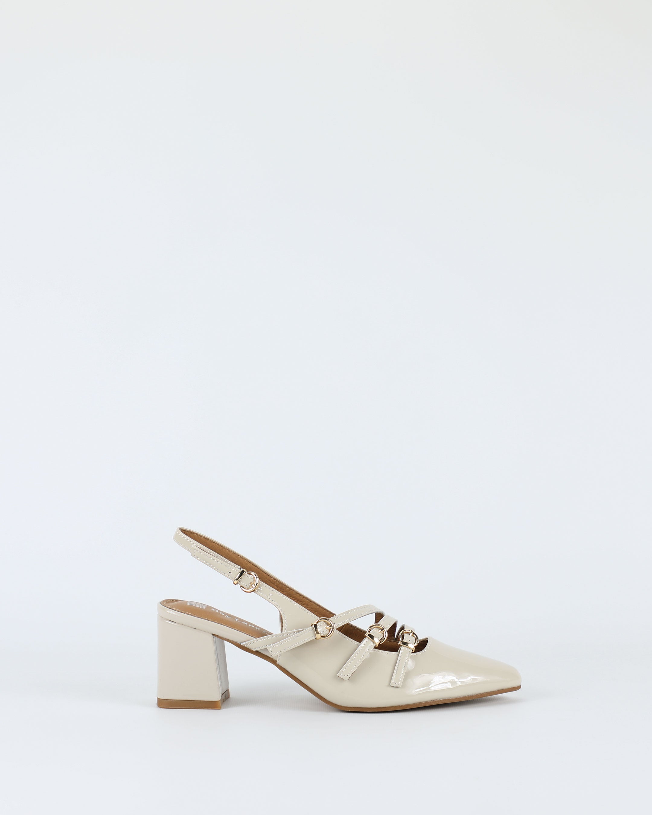 Duchess – Women's Bone Patent Leather Shoe by Bay Lane