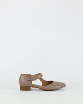 Jemima – Women's Taupe Premium Leather Shoe by Bay Lane