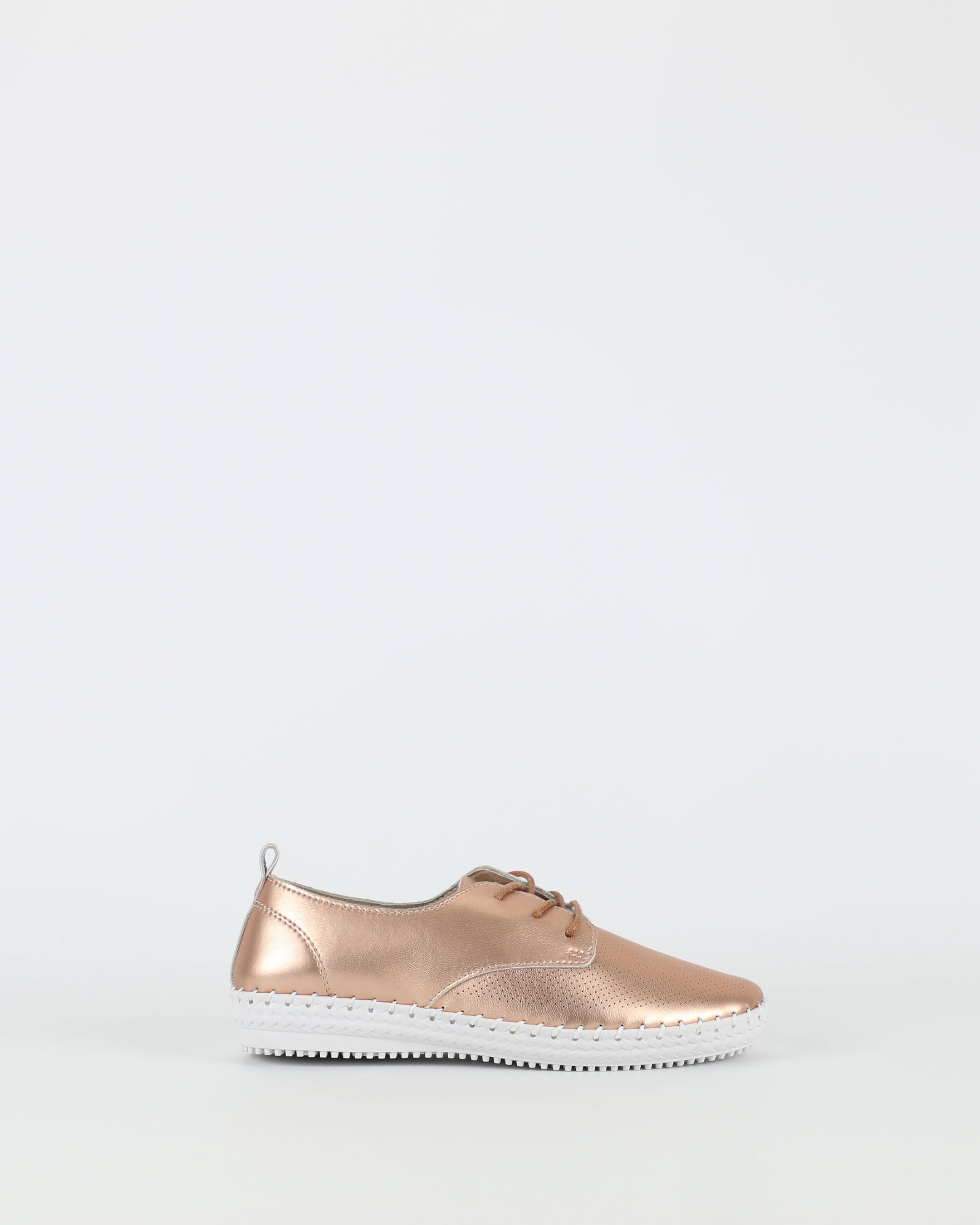 Shimmer – Women's Rose Gold Sneakers by Bay Lane