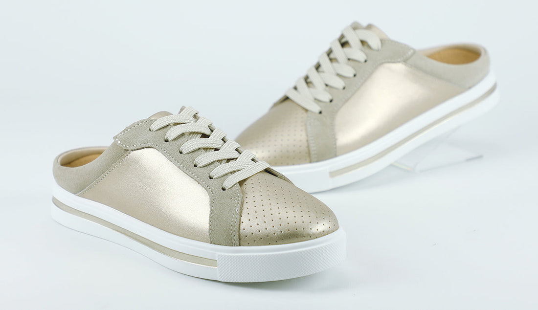How to wear metallic shoes
