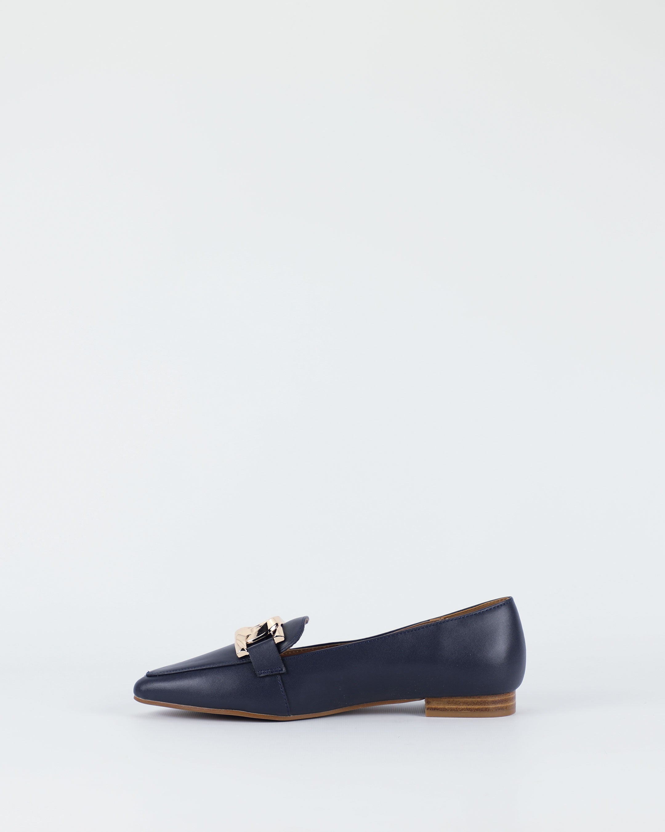 Acacia - Women's Navy leather loafer by BayLane
