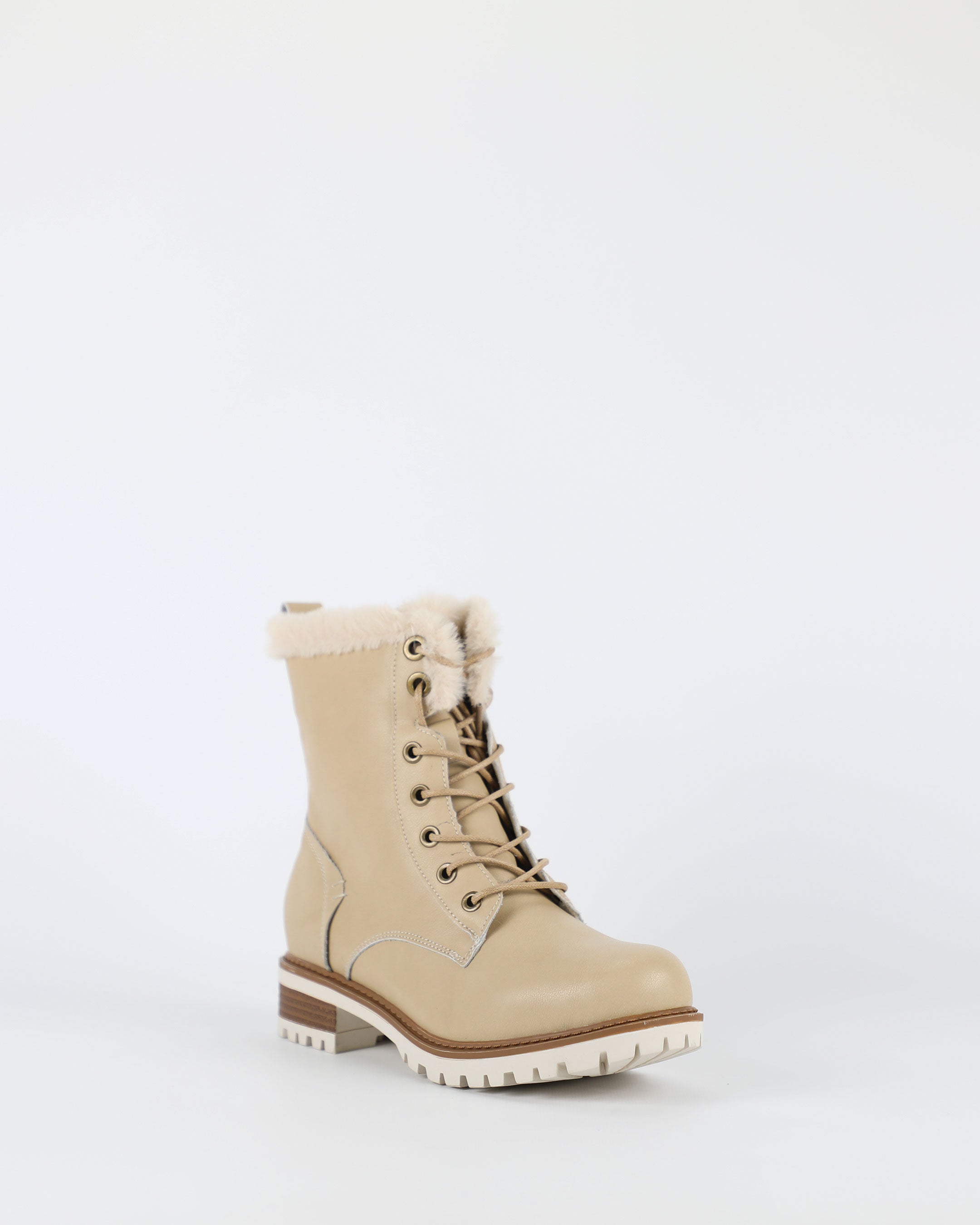 Ainslie - Women's Cream Mid-Calf Boot by BayLane