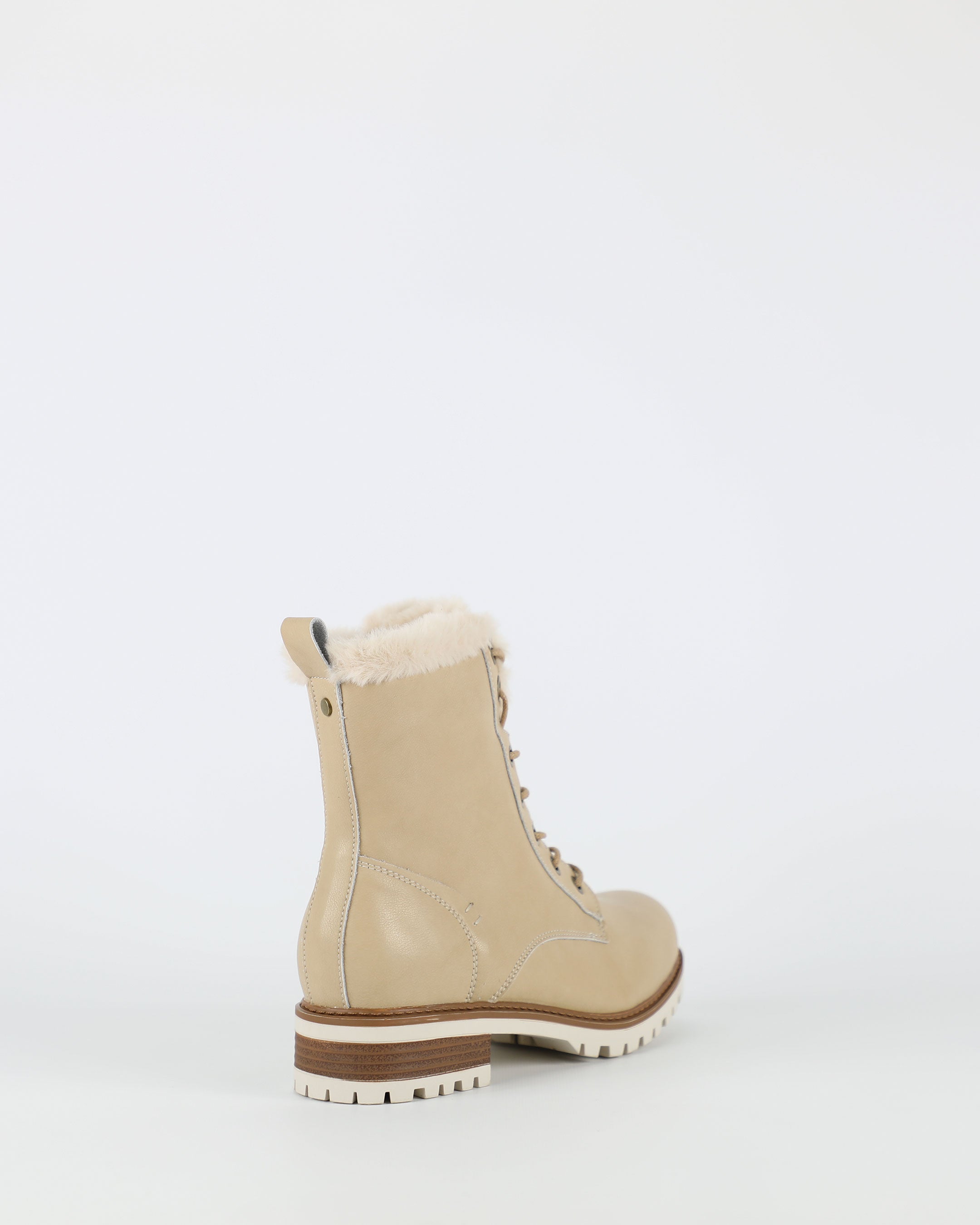 Ainslie - Women's Cream Mid-Calf Boot by BayLane