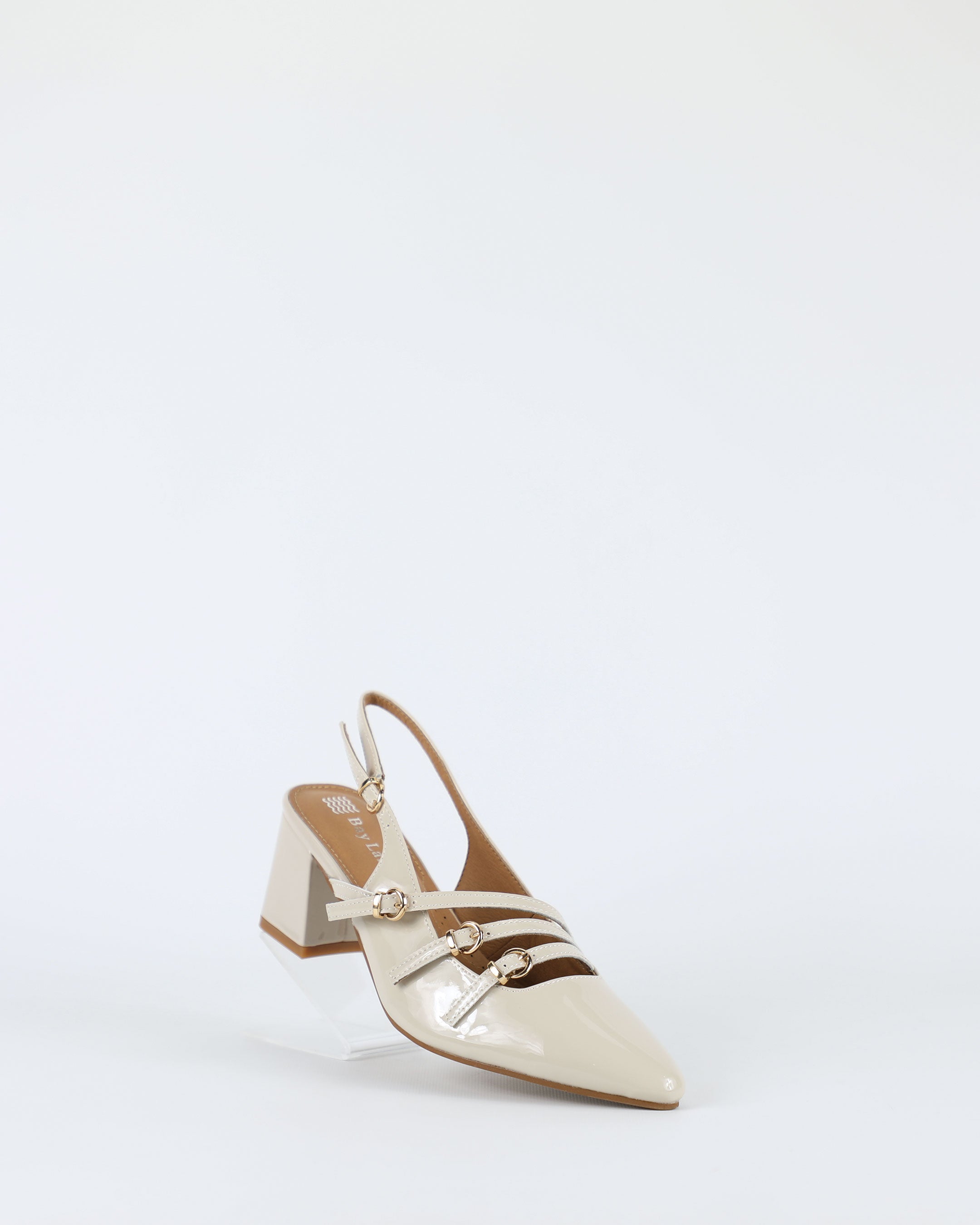 Duchess – Women's Bone Patent Leather Shoe by Bay Lane