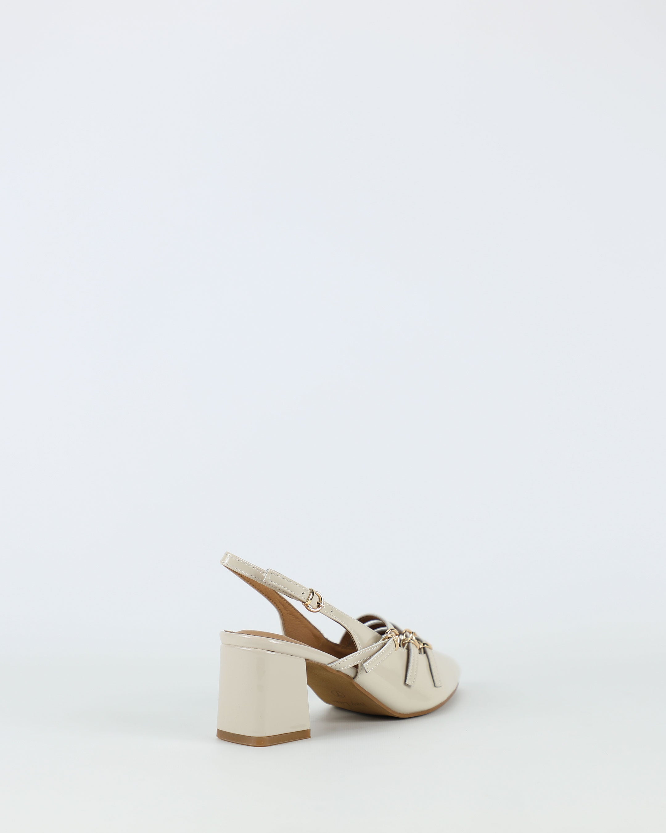 Duchess – Women's Bone Patent Leather Shoe by Bay Lane