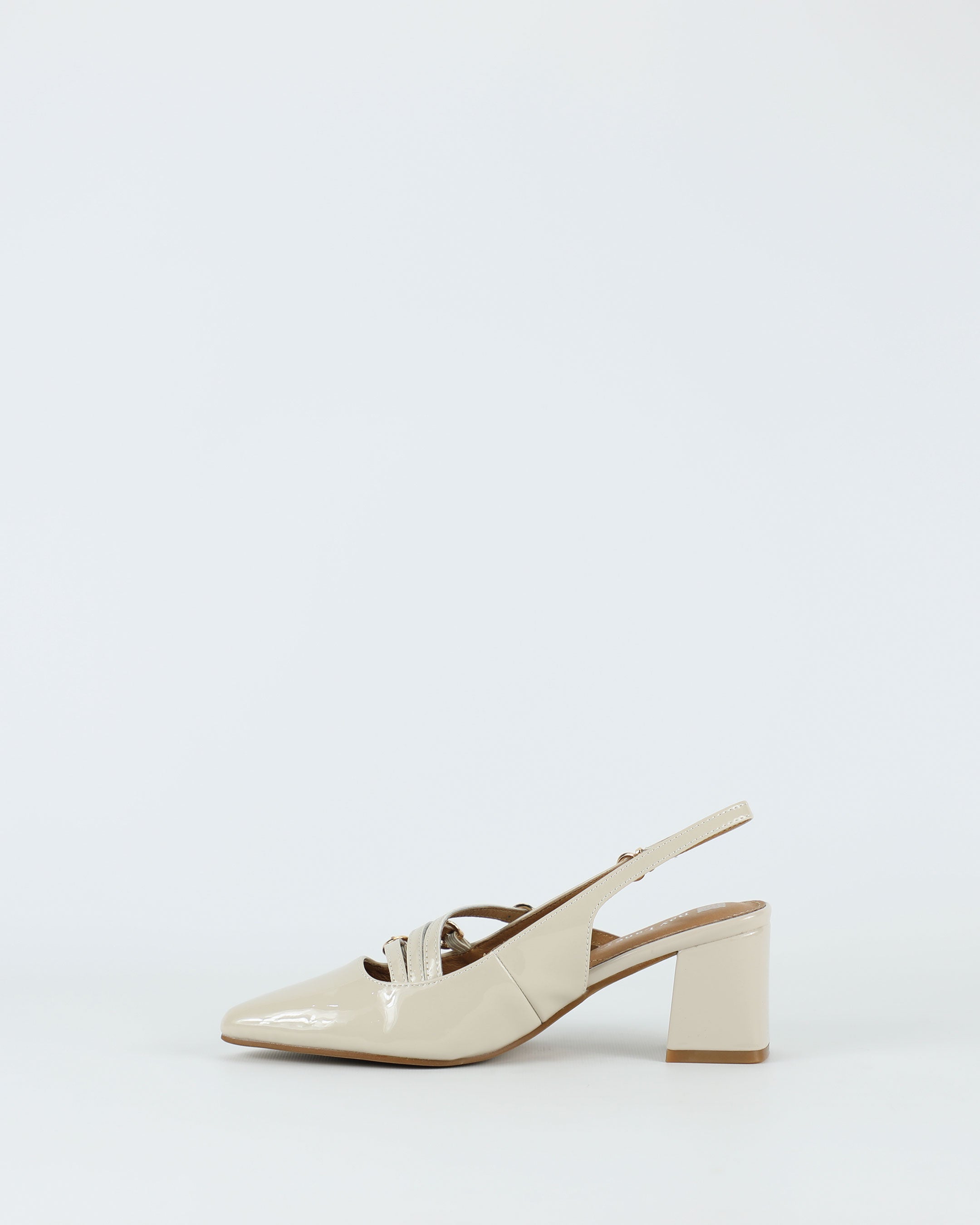 Duchess – Women's Bone Patent Leather Shoe by Bay Lane