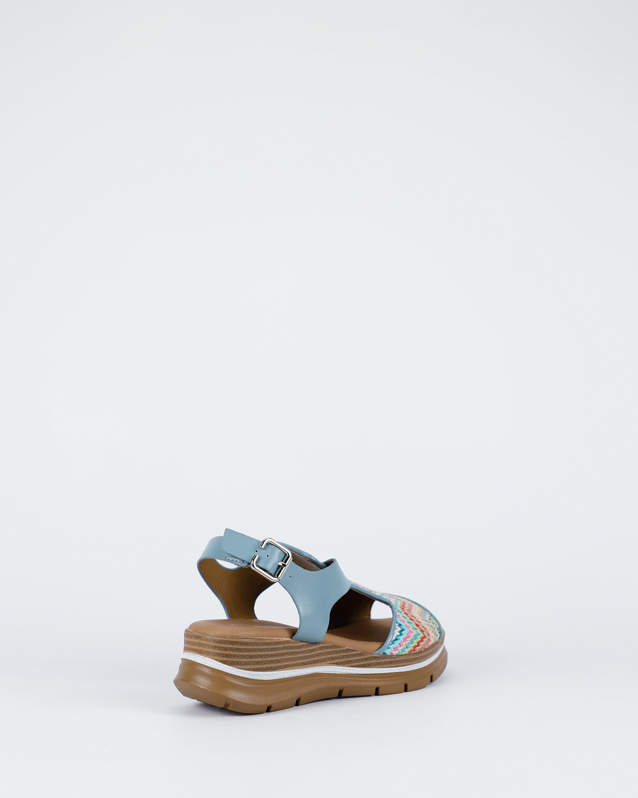 French - Denim Multi Raffia