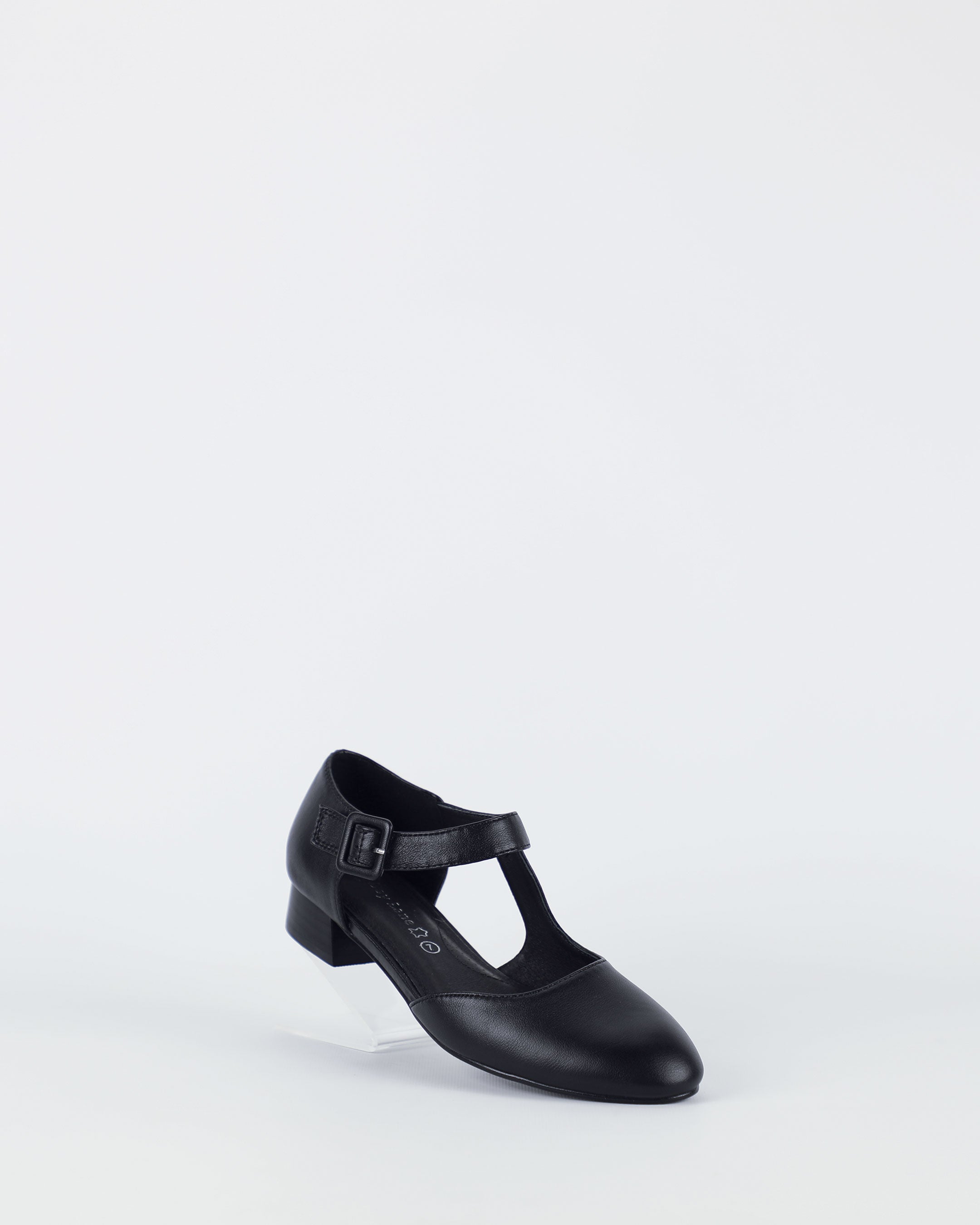 Jemima – Women's Black Premium Leather Shoe by Bay Lane
