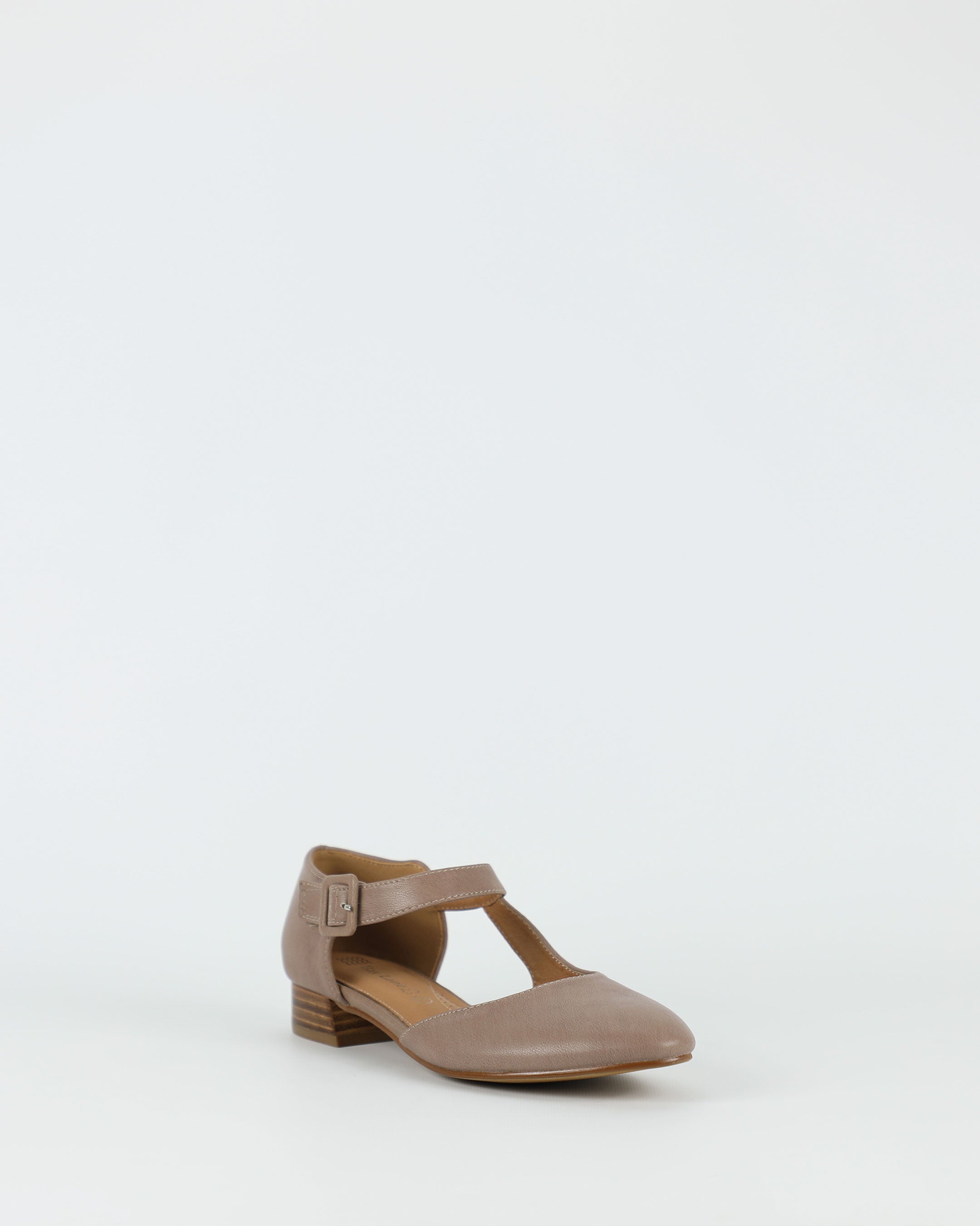 Jemima – Women's Taupe Premium Leather Shoe by Bay Lane