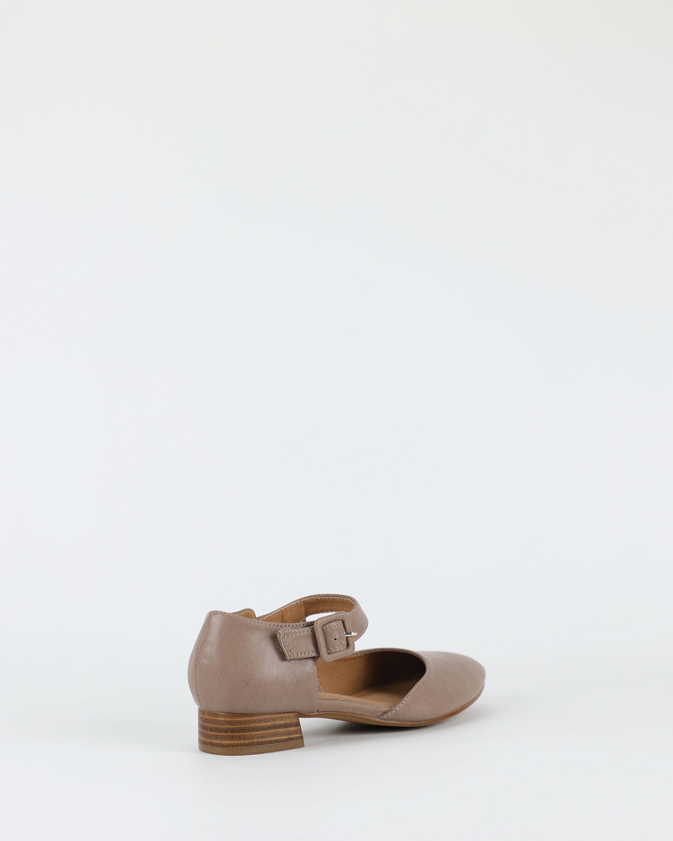 Jemima – Women's Taupe Premium Leather Shoe by Bay Lane