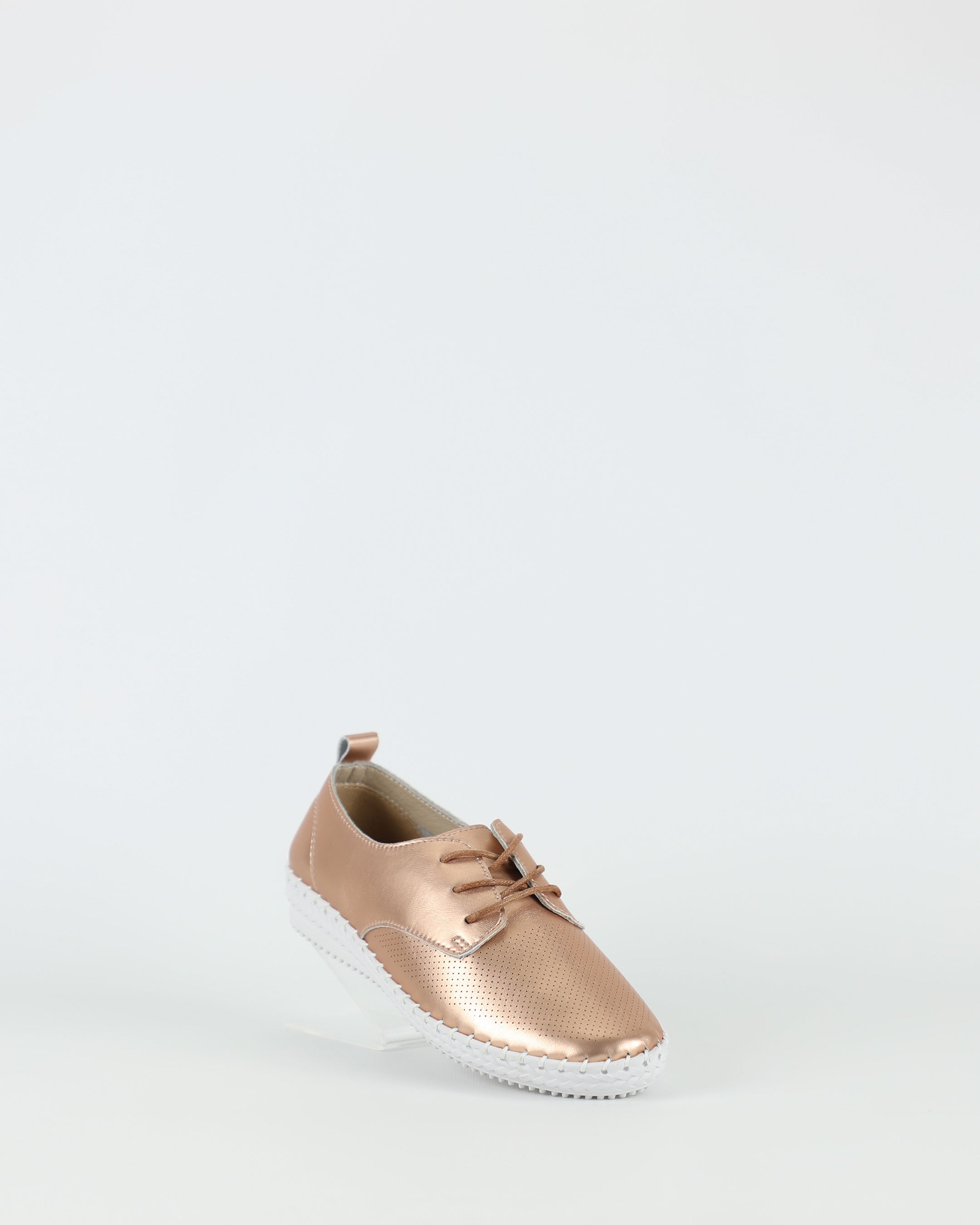 Shimmer – Women's Rose Gold Sneakers by Bay Lane