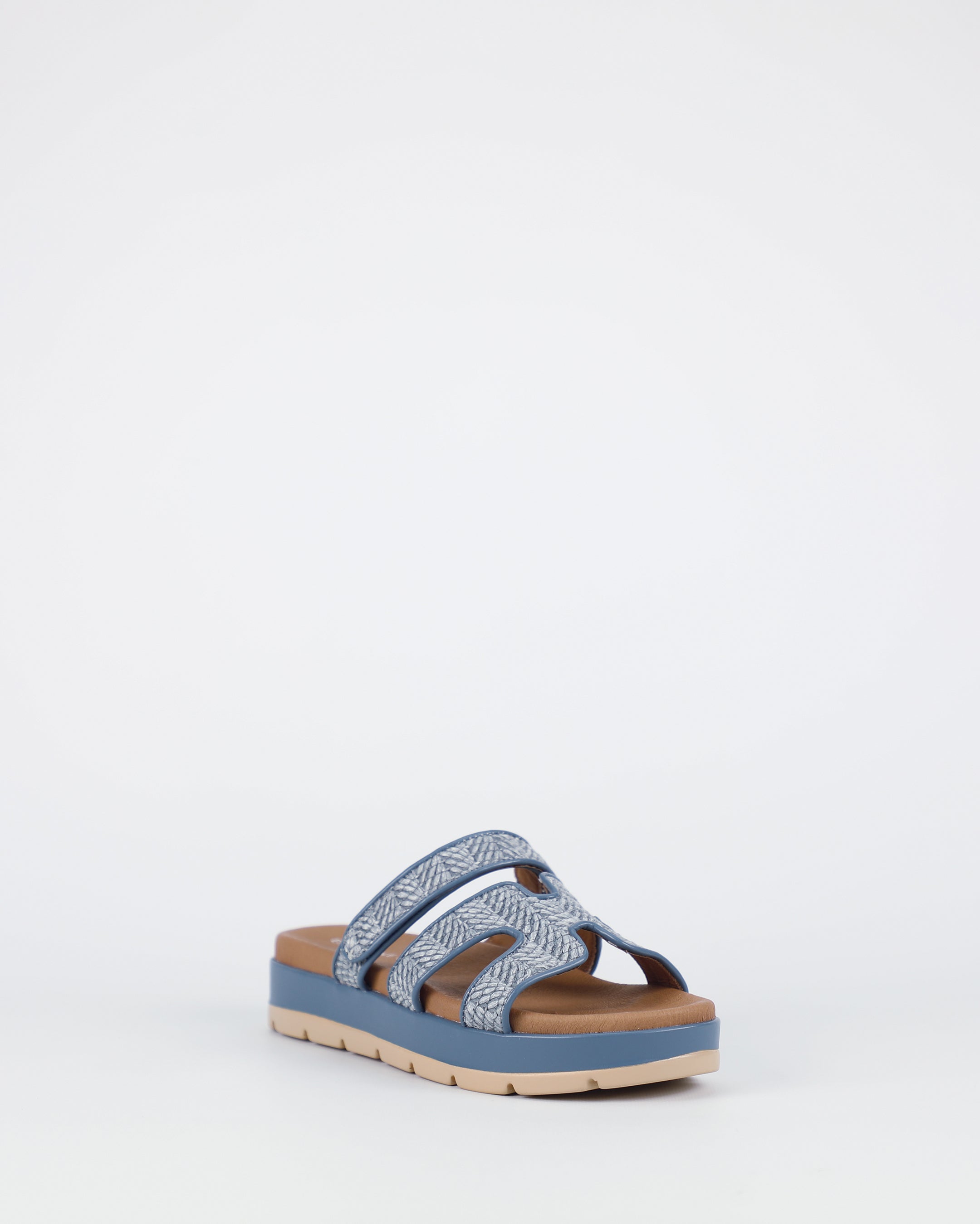 Simone - Denim Raffia
